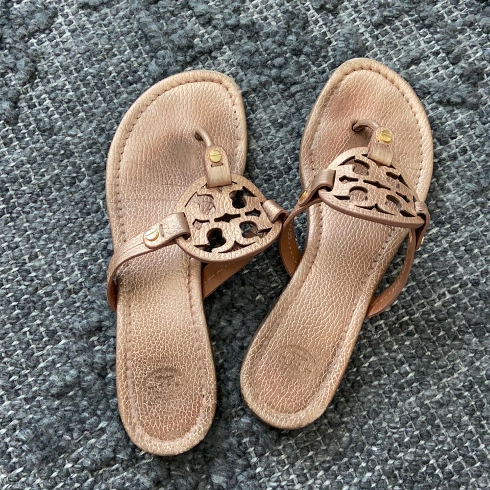 Tory Burch rose gold millers size 8.5, loved but still lots of life left